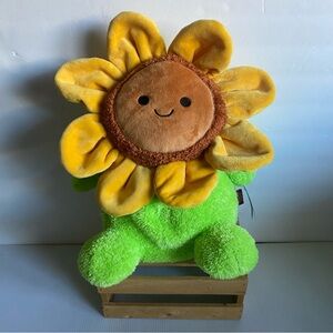 Bum Bunz sunny the flower Plush kids toy Bright yellow Green